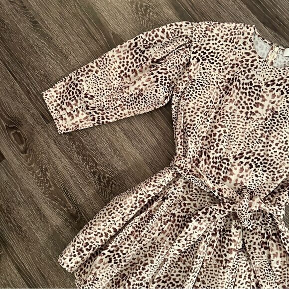 Sea New York Calla Cheetah L-S Belted Tunic Dress - Picture 2 of 10